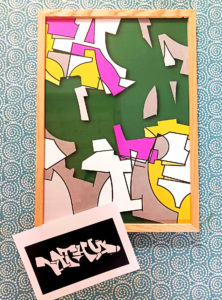 Abstraction de lettres graffiti pour NATHY - 12/2022