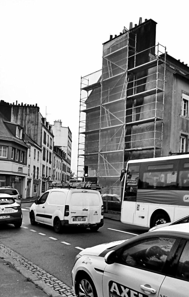 Fresque street-art Aristide Briand à Quimper (1/3)