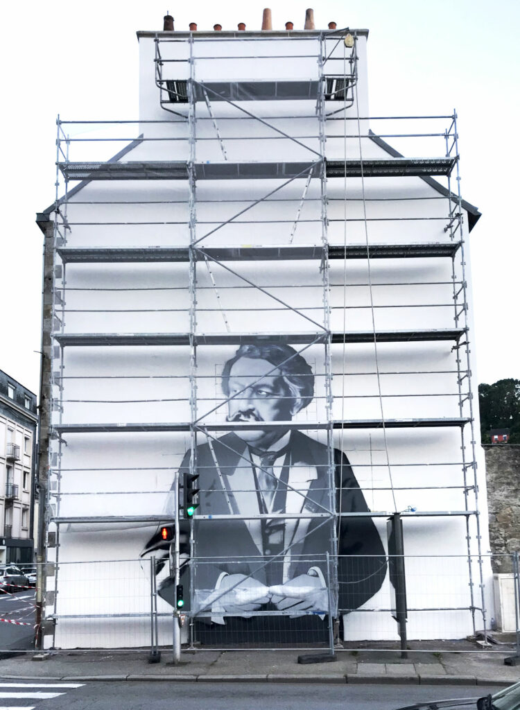 Fresque street-art Aristide Briand à Quimper (3/3)